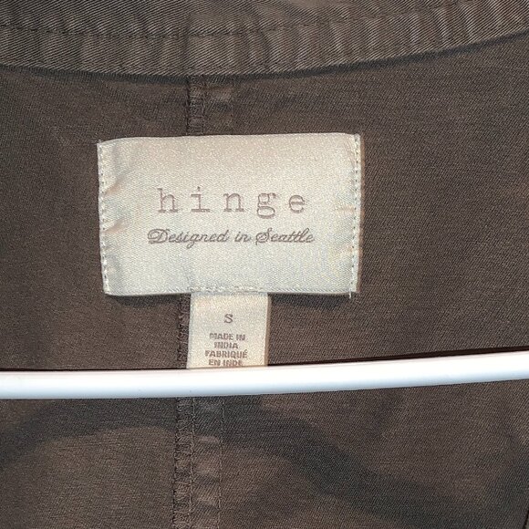 Hinge Utility Jacket Olive Green, Small, Zipper & Buttons - Picture 3 of 8